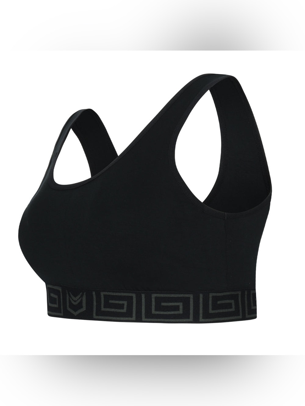 Sheath Black bamboo sports bralette